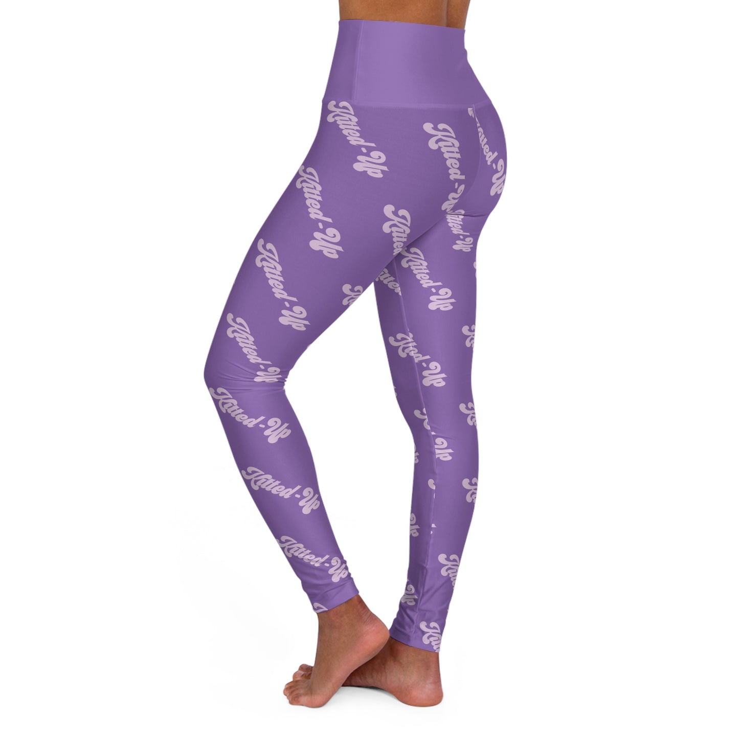 Kitted-Up Monogram w Eye Graphic High Waisted Yoga Leggings (AOP)