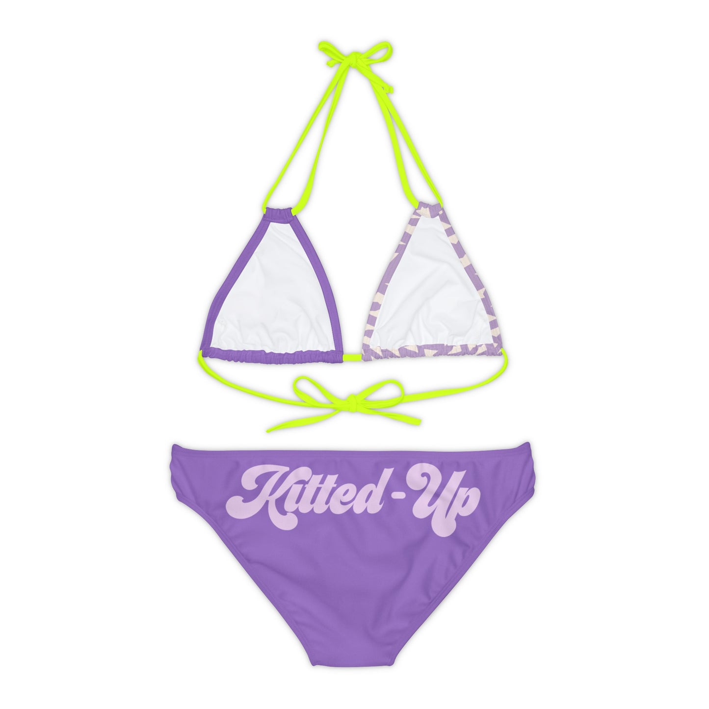 Kitted-Up Strappy Bikini Set (AOP)