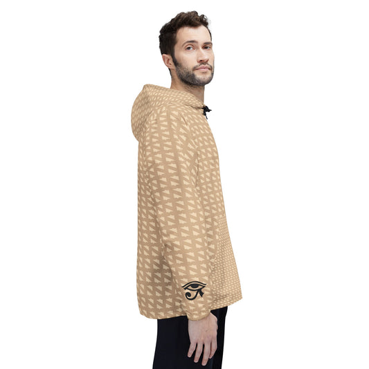 N'sTooth/Eye Windbreaker Jacket (Camel) (AOP)