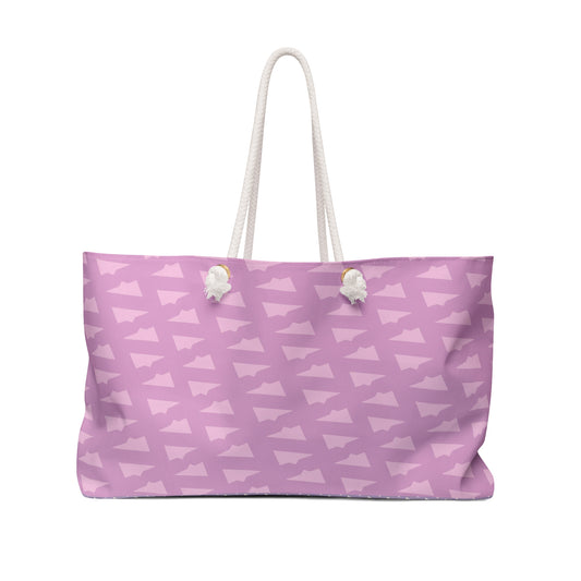 N's Tooth Weekender Bag (Pink/Lavender/Bone)