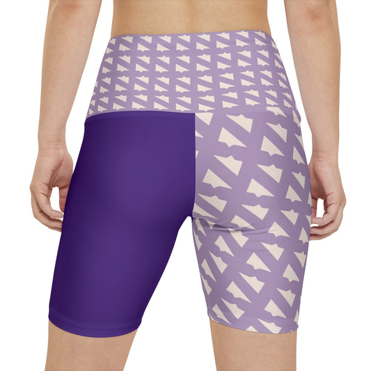 N'sTooth Retro Color Block Legging (Dark Purple/Lavender Bone)